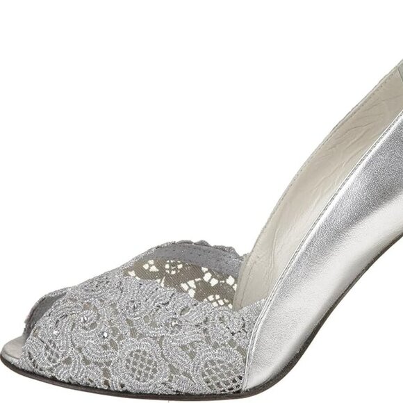 Stuart Weitzman Women's Chantelle Peep-Toe Pump Size 8.5M - Picture 12 of 12